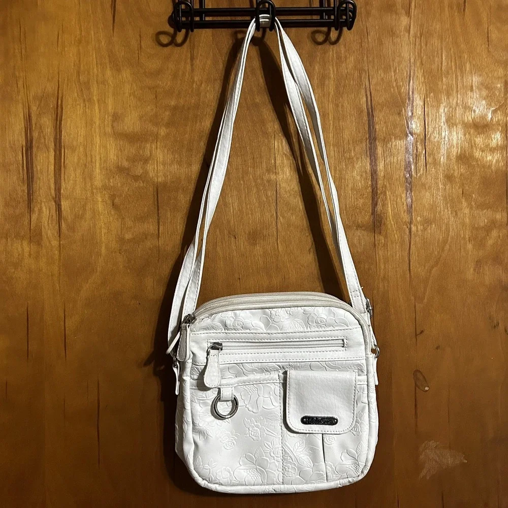 MultiSac White Floral Purse – Organizer‎ Style